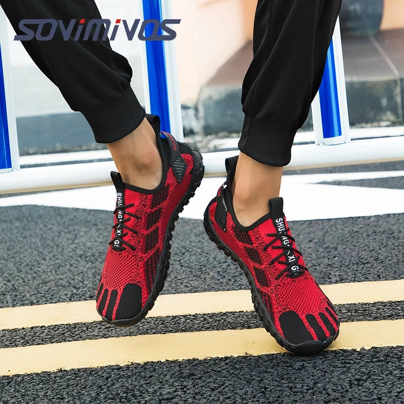 Water Shoes for Men Barefoot Beach Shoes Breathable Sport Shoes Quick Dry River White Sea Aqua Sneakers Soft Beach Sneakers