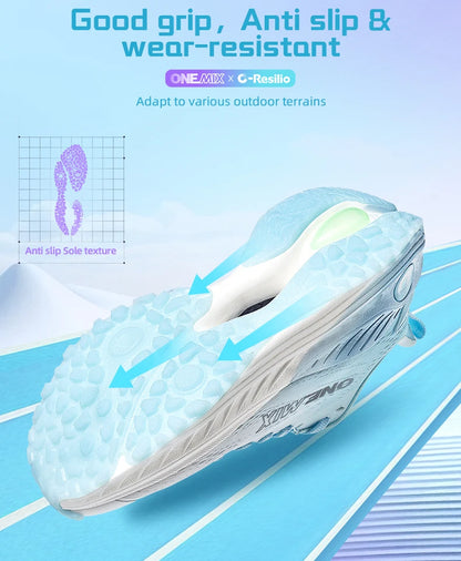 Zapatillas de running casual ONEMIX transpirables de verano para jogging, calzado deportivo ligero para hombre y mujer, gimnasio y exterior, con amortiguación