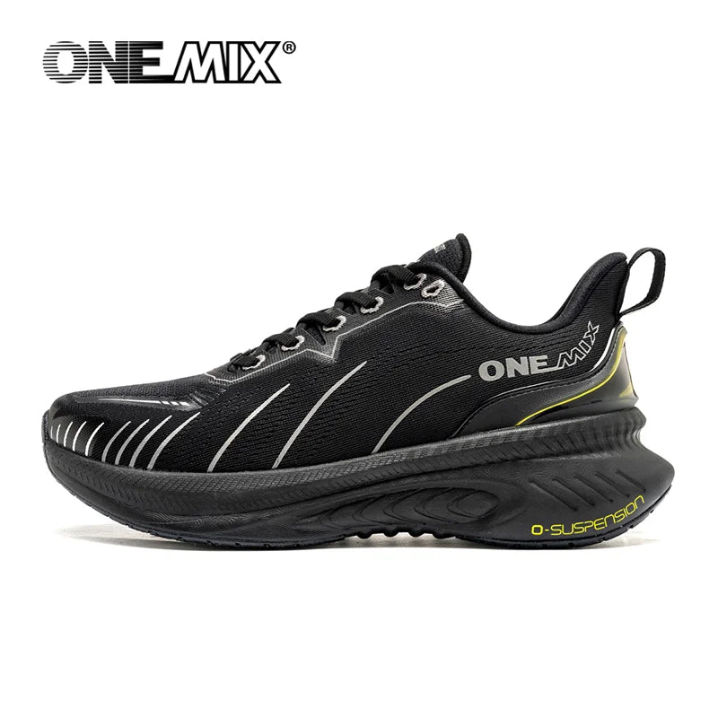 „ONEMIX“ nauji amortizuojantys bėgimo bateliai vyrams, tinkami intensyviai bėgantiems, su raišteliais, sportiniai moterims, neslystantys, lauko sportiniai vyriški sportiniai bateliai