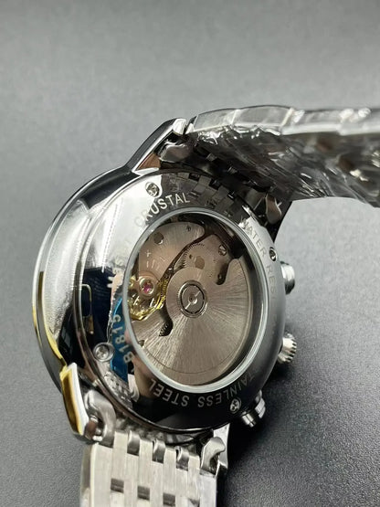 Luxuriöse Automatikuhr für Herren, mechanisch, selbstaufziehend, Business-Armbanduhr aus Edelstahl mit Leuchtanzeige, Relojes Para Hombre 2020