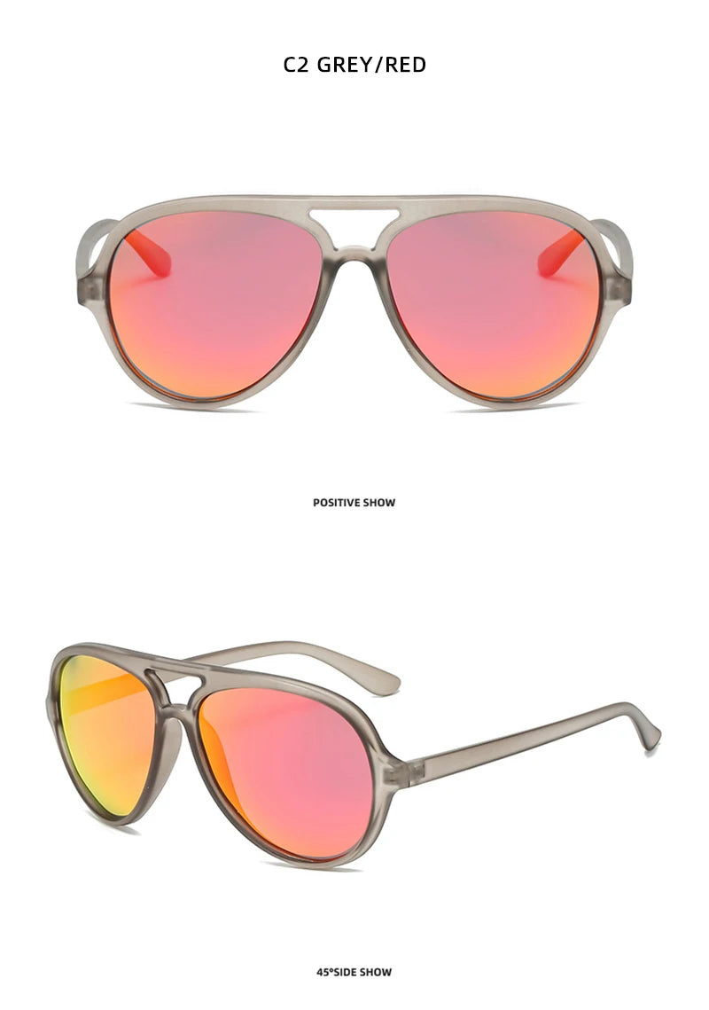 Ochelari de soare polarizați Classic Pilot pentru bărbați și femei, ochelari de soare retro mici în stil aviație, pentru bărbați și femei, la modă, cu protecție UV400, pentru condus