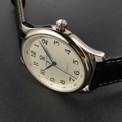 Vakuy Automatic Mechanical Watch Man's Business Auspicious Face Seagull ST2130 Movement Blue Pointer Waterproof Men's Watch