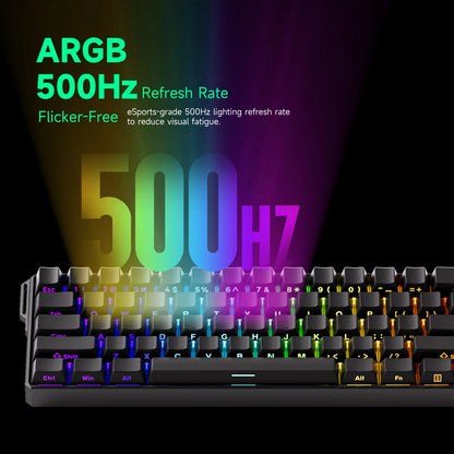 Akko MonsGeek FUN60 Ultra mechanische Gaming-Tastatur, magnetische Switches, 60 %, Rapid Trigger, 8K HE/TMR, Custom-Aluminium-Tastatur für Gamer