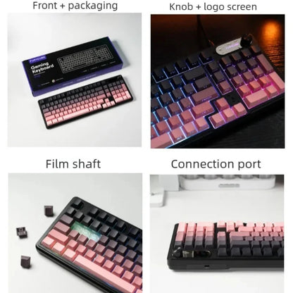 Wired Silent Keyboard Gaming Keyboard Magnetic Mechanical Wired for Pro Gaming Rapid Trigg 8000Hz 128K Rate