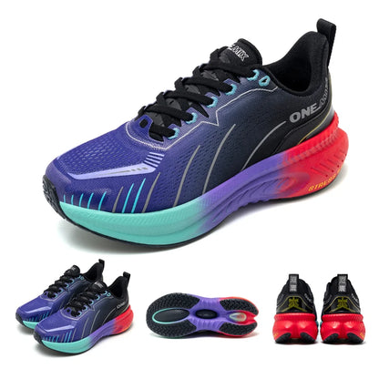 Zapatillas de running ONEMIX con nueva amortiguación para hombre, aptas para corredores de peso elevado, deportivas con cordones para mujer, antideslizantes, de exterior, zapatillas atléticas masculinas