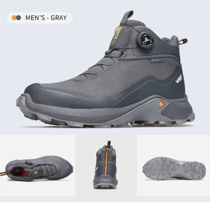 HUMTTO kožne cipele za muškarce, zimske outdoor sportske cipele za kampiranje, prozračne trekking čizme, muške neklizajuće planinarske tenisice