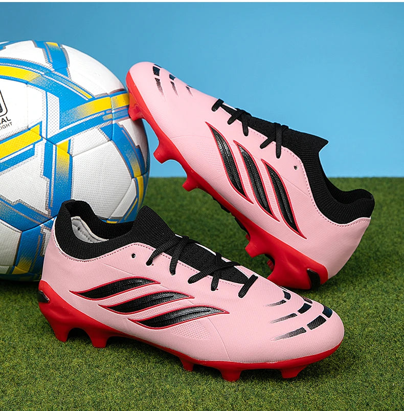 Nouvelles chaussures de football pour hommes, crampons pour enfants, chaussures de football professionnelles pour adultes, chaussures d'entraînement ultralégères antidérapantes pour garçons, livraison directe