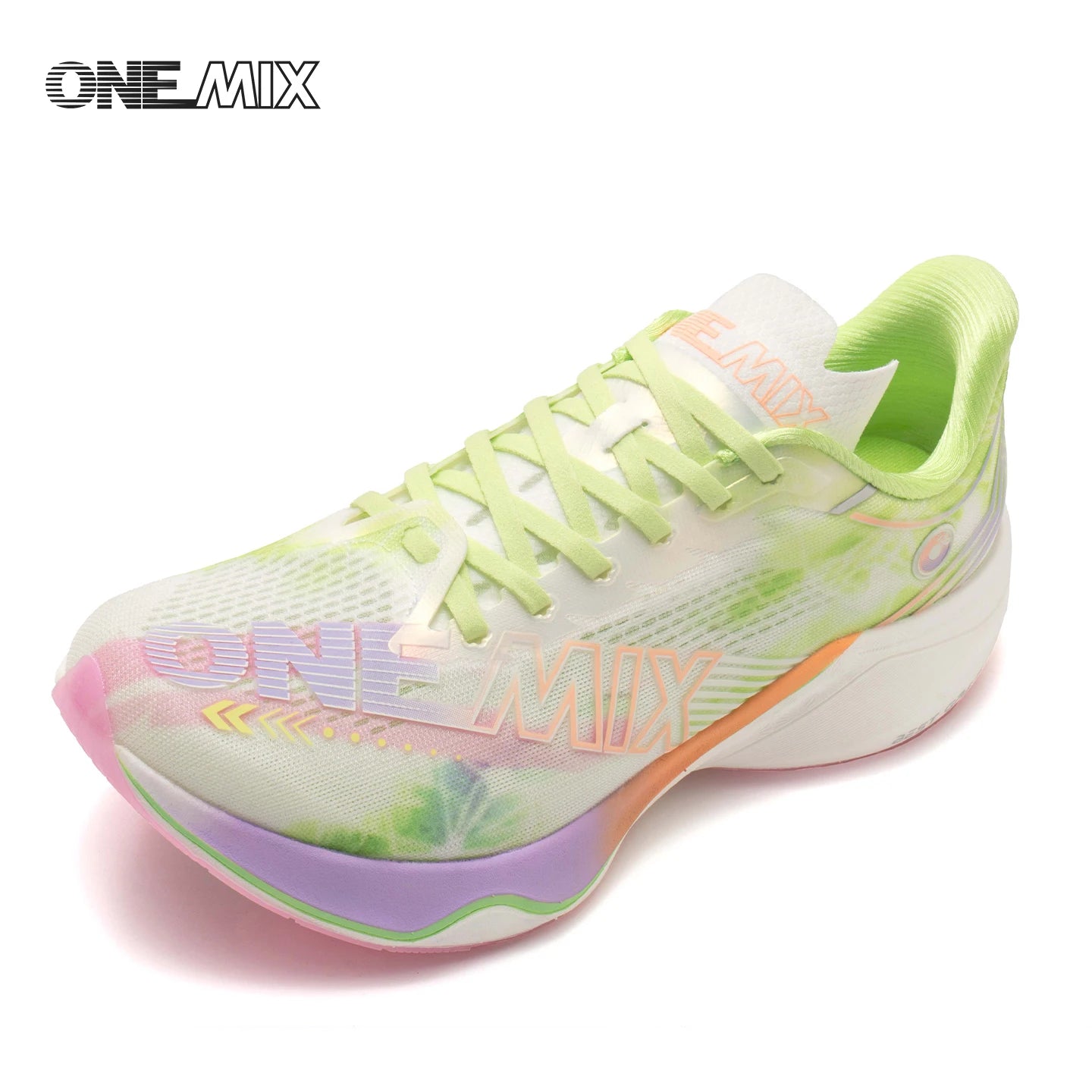 ONEMIX-Nylon Carbon Board Marathon Running Racing Shoes, Professional Stable Support, Shock-relief, Ultra-light Rebound Sneaker