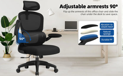 Daccormax office chair ergonomic,Desk chair,150kg capacity, adjustable headrest and armrests, Computer chair with lumbar support