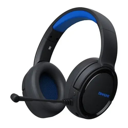 Casque de jeu sans fil BINNUNE avec micro, léger, circum-auriculaire, faible latence, Bluetooth, micro à réduction de bruit