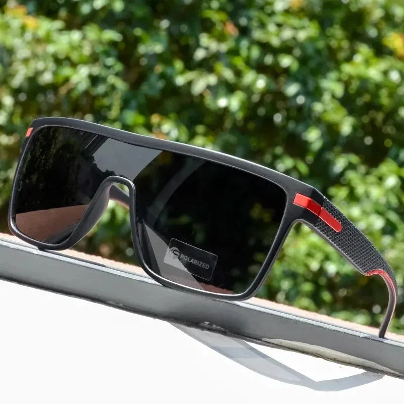 Ochelari de soare polarizați CRIXALIS pentru bărbați, pătrați, supradimensionați, antireflex, pentru șoferi, ochelari de soare cu oglindă, pentru femei, ochelari de protecție UV400, pentru bărbați