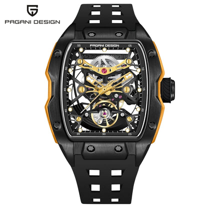 PAGANI DESIGN 2026 42MM New Alien Hollow Back Transparent Movement Luxury Men Watch Sapphire Glass Automatic Men Watches For Men