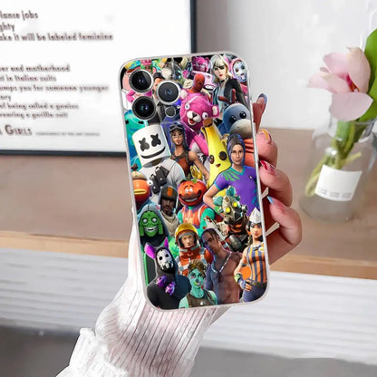 F-Fortnites-Cools Phone Case For IPhone 17 16 15 14 13 12 11 Pro Max Plus Soft Cover Personalized DIY