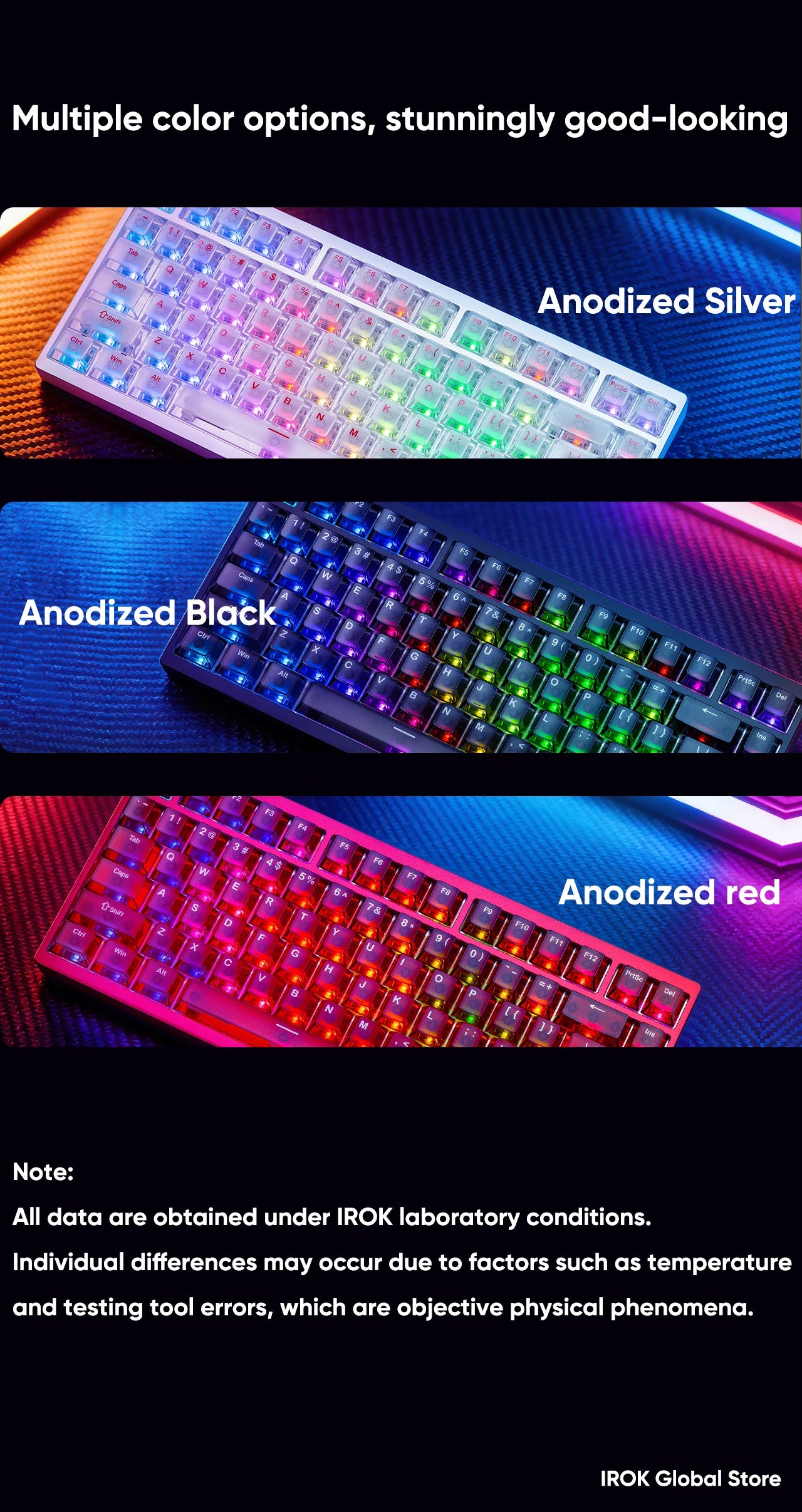 IROK MG75 V2 MG75V2 magnetische Gaming-Tastatur aus Aluminium, mechanisch, Rapid Trigger 0.07ms, 8KHz, 0.001mm, 512K Abtastrate, Gamer-Tastatur