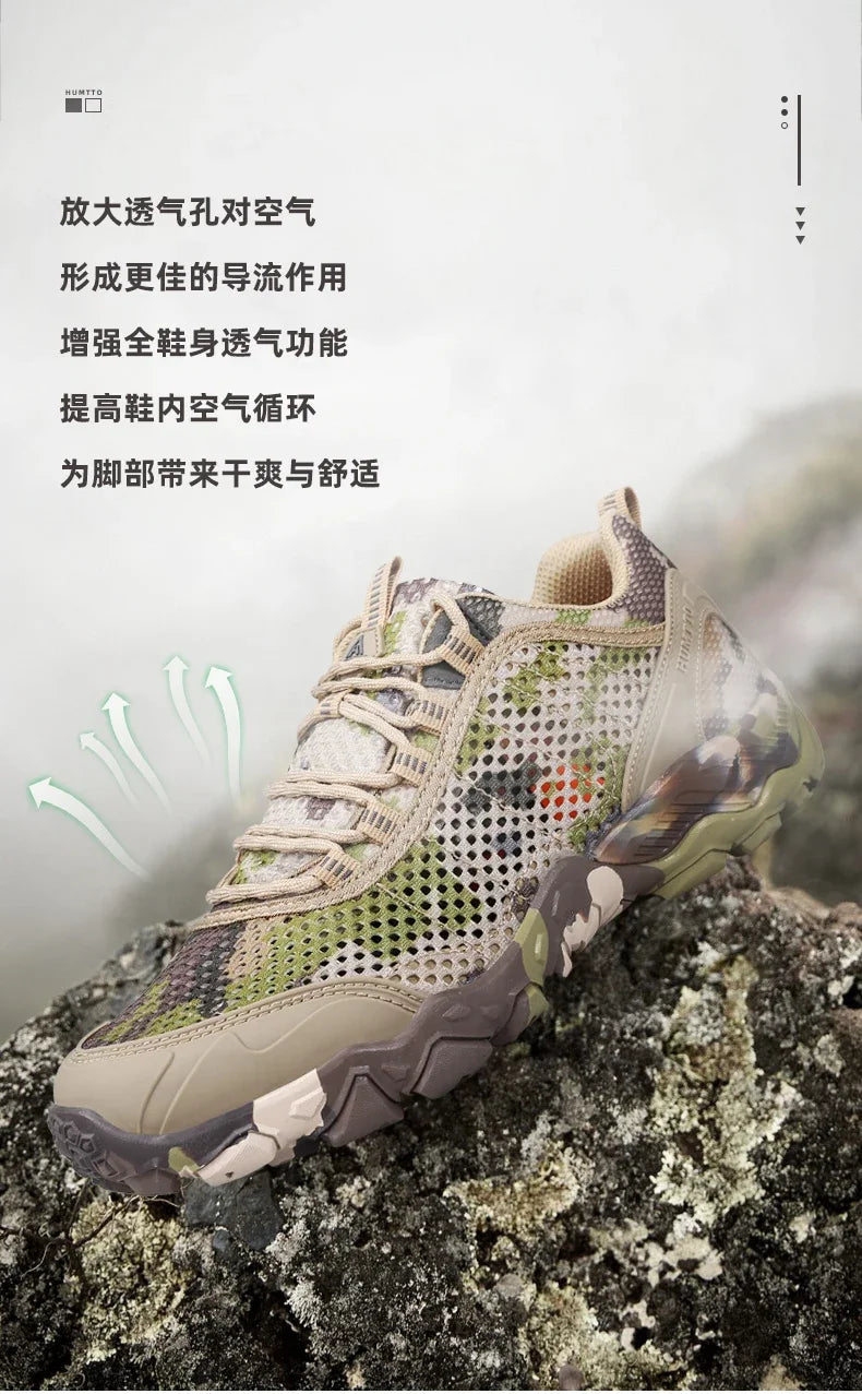 HUMTTO Herrenschuhe – rutschfeste, atmungsaktive Sport- und Sommer-Wanderschuhe für Herren, Outdoor, Luxus, Designer, Trekking, Klettern, Herren-Sneaker