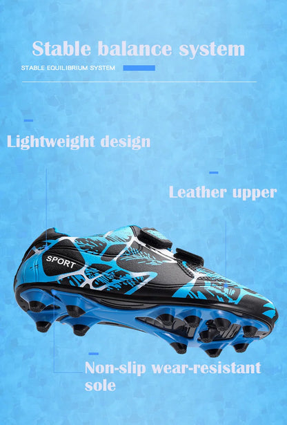 Soccer Cleats for Men and Women Breathable Lightweight Anti-Slip Firm Ground for Outdoor Football Training Match Sports