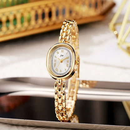 Fashion Women Watches Simple Oval Dial Bracelet Quartz Watches Student Luxury Gift Wristwatches Dropshipping Relojes Para Mujer