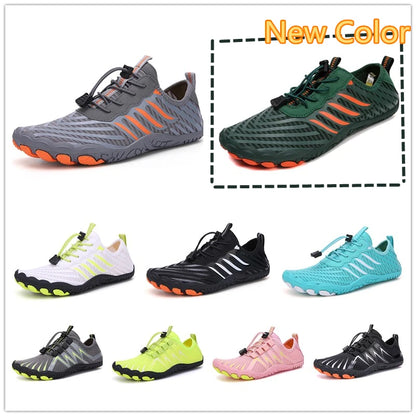 Sapatos Aquáticos Unissexo de Secagem Rápida para Homem e Mulher, Coloridos, para Praia, Natação, Surf e Beira-Mar, Ténis Aquáticos para Casal, Descalços, para Caminhada em Riachos