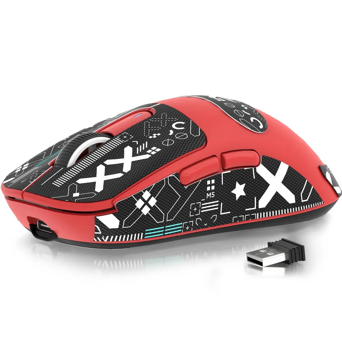 ATTACK SHARK X3/X3PRO 4K/8K bezdrôtová herná myš, 26K DPI, tri režimy pripojenia (káblové/2.4GHz/BT5.2), ľahká konštrukcia, senzor PAW3395 pre hráčov