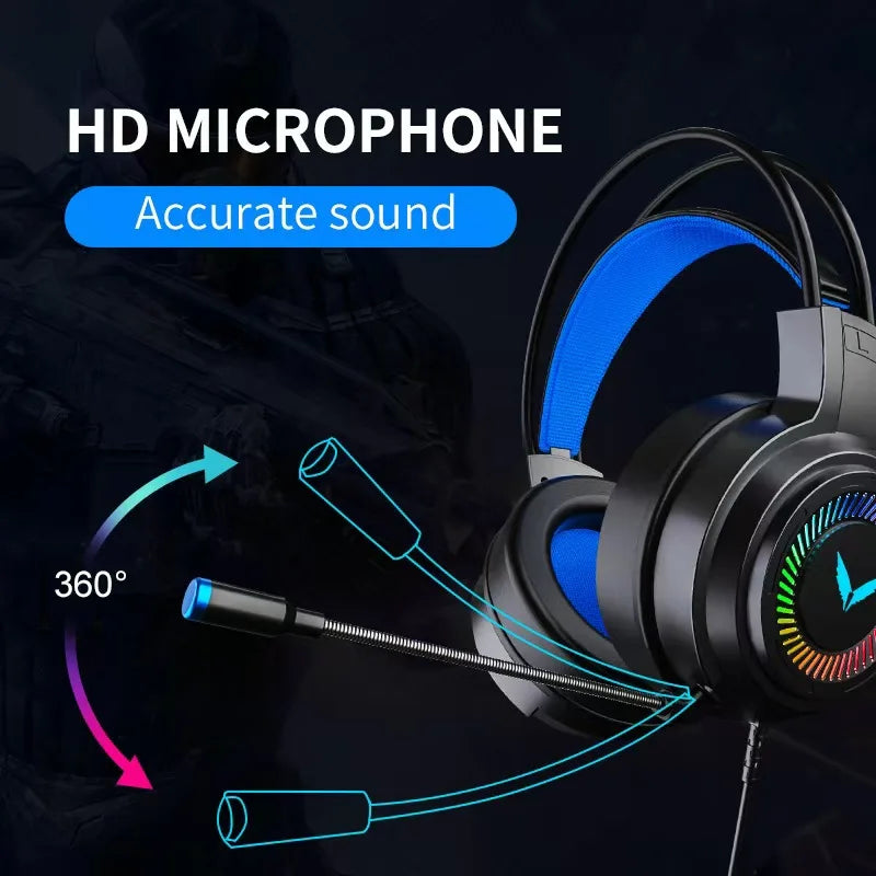 G58 Gaming Headset Wired 7.1 Channel PUBG Headset for Computer Laptop