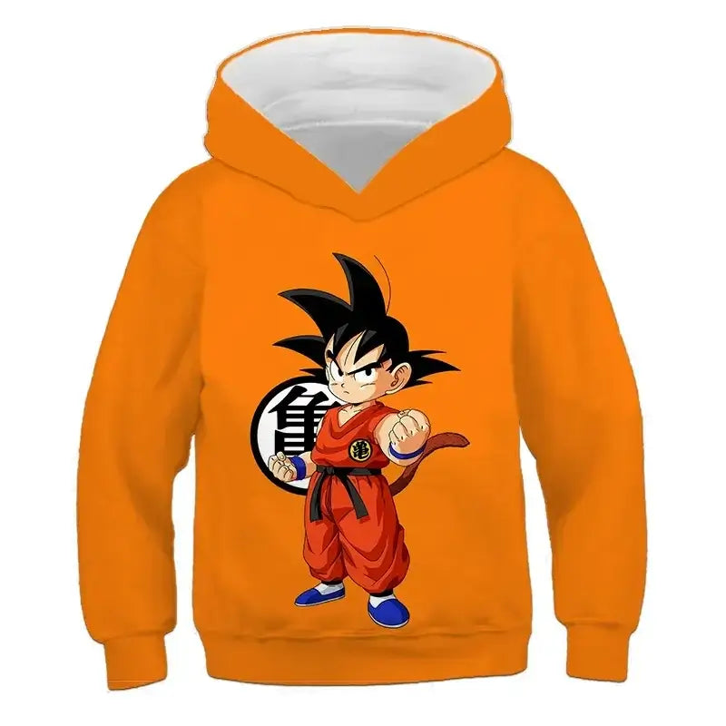 2025 Autumn Cool Dragon Ball Z Kids Boys Sweatshirts Children Casual Boy Hoodies Pullover Anime Dragon Ball Hoodie Hooded Coats, Produit gaming premium Fraquane