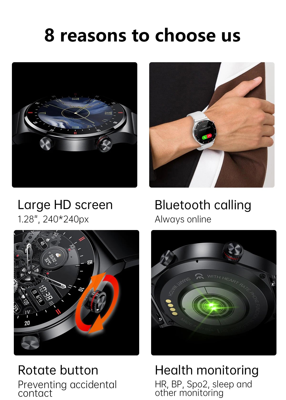 Luxury QW33 Smart Watches Men NFC Wireless Call Fitness Waterproof Sports Wrist Intelligent Smartwatches for Women Android 2026