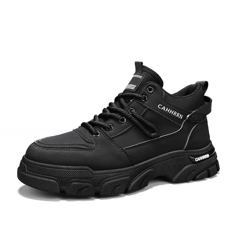 Bottes montantes Unky jaunes et noires 2026 pour hommes – Imperméables et résistantes à l'usure, idéales pour les adolescents du Golfe