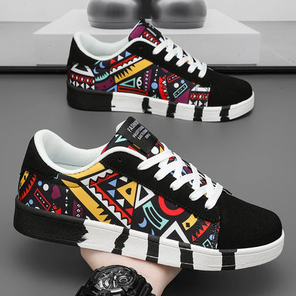 YRZL skateschoenen voor heren, canvas sneakers, casual ademende wandelschoenen, lichtgewicht platte herenschoenen, streetwear trend sportschoenen