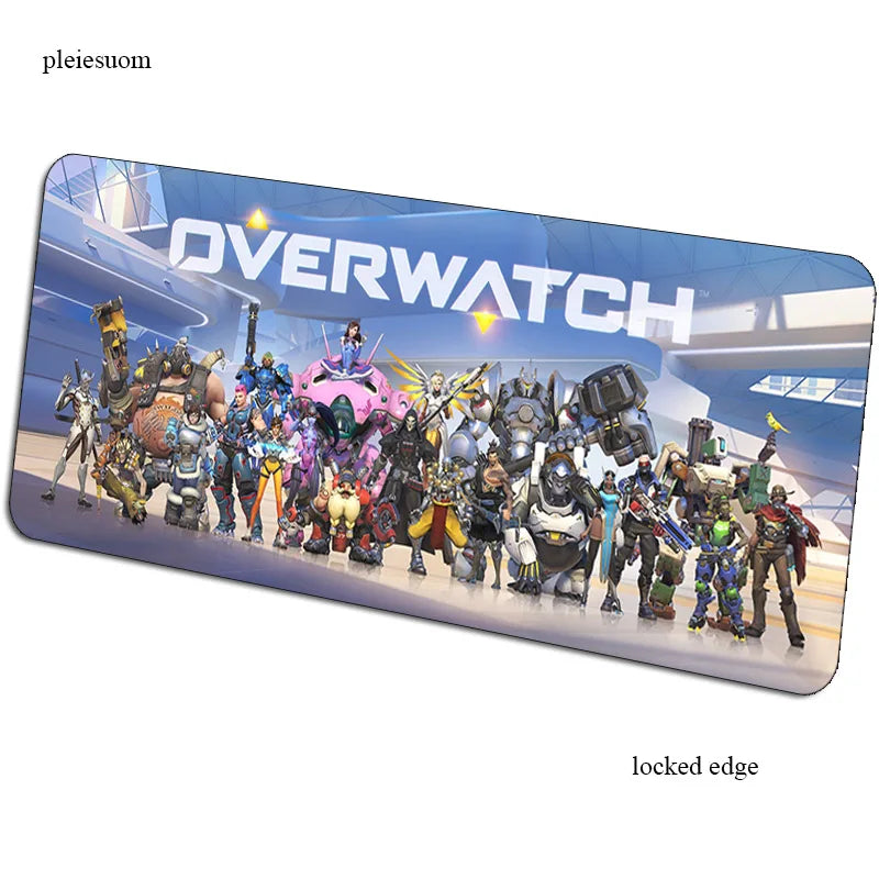 Tappetino mouse gaming Overwatch con stampa HD, 900x400x3mm, tappetino gamer per scrivania computer, mousemat PC economico per notebook