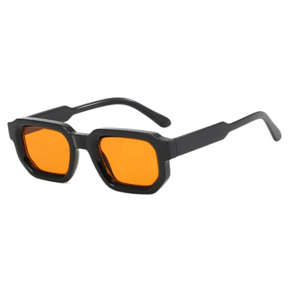 Ochelari de soare pătrați cu ramă mică, protecție UV, stil punk, pentru femei, cu imprimeu leopard, UV400, ochelari retro, pentru fotografie