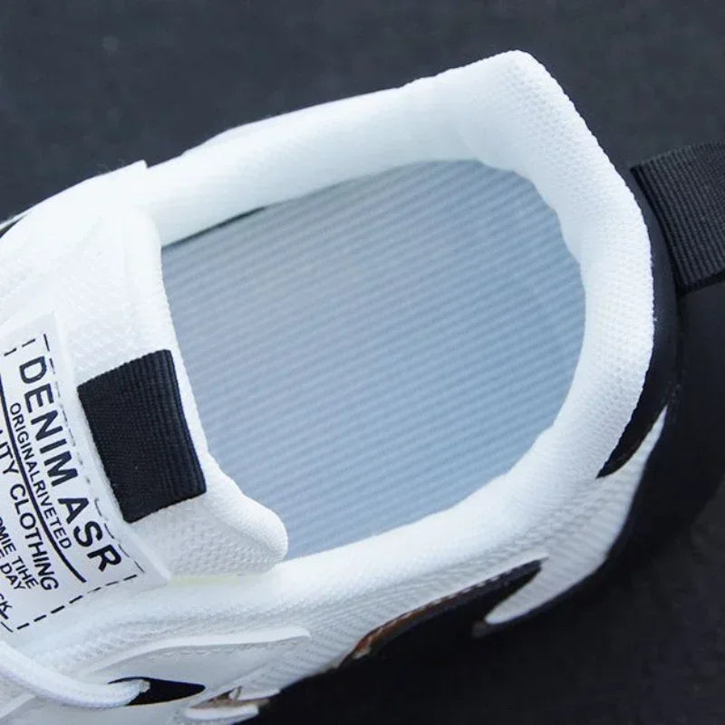 Vattentäta sneakers i PU-läder för män, lediga sportskor, lätta, andningsbara, platta och halkfria tennisskor, Zapatillas Hombre