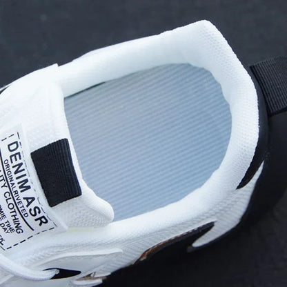 Vattentäta sneakers i PU-läder för män, lediga sportskor, lätta, andningsbara, platta och halkfria tennisskor, Zapatillas Hombre