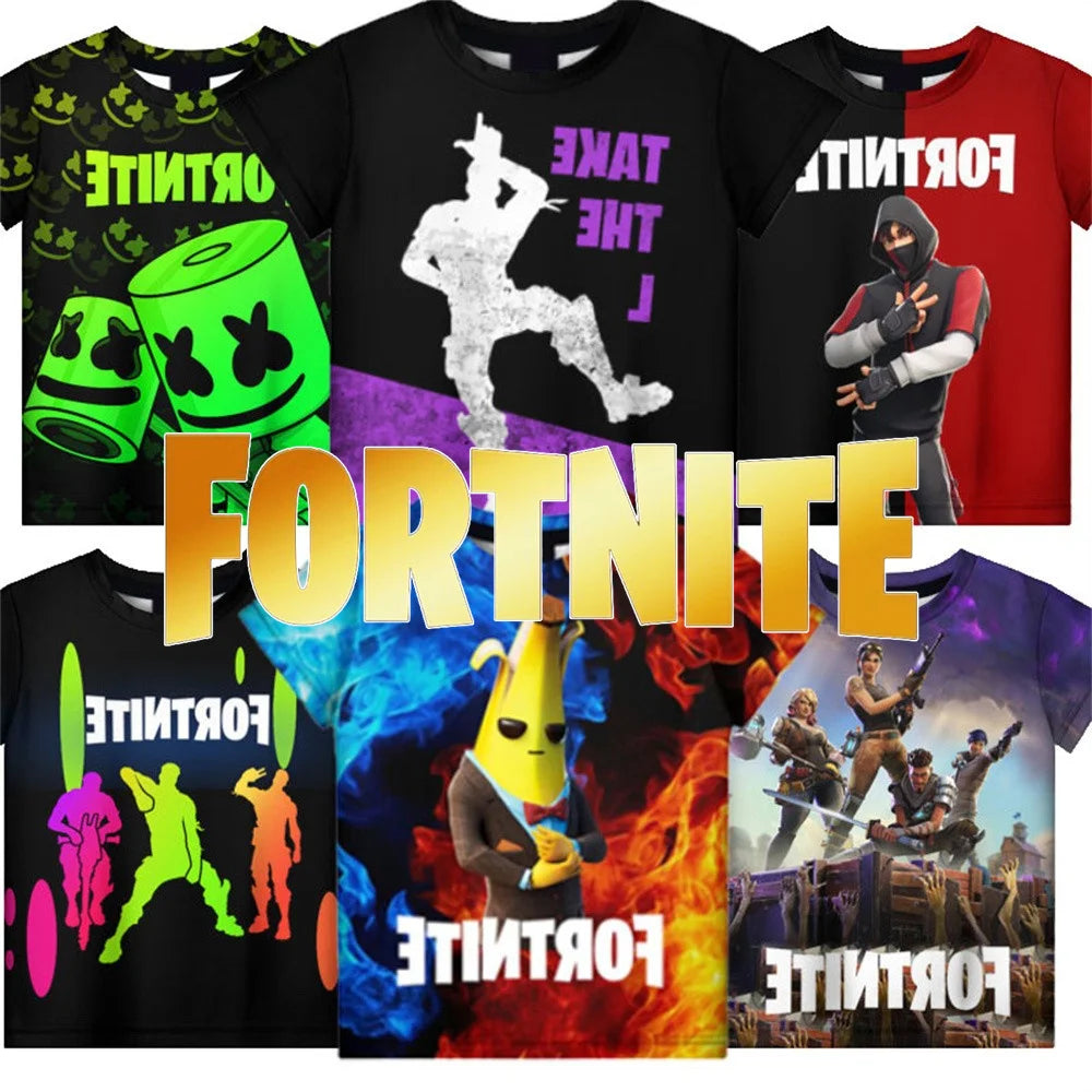 Camiseta 3D Red Jade Fortnite Anime Battle Royale para hombre, mujer y niños - Camiseta Pelly, regalo de cumpleaños para niñas y niños