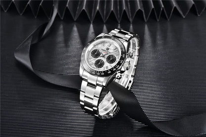 PAGANI DESIGN V2 40MM Meteorite dial Men Quartz Watches Sapphire Retro Chronograph  Waterproof Watch For Men Reloj0 hombr