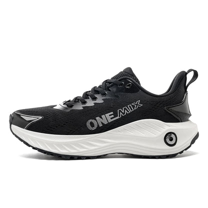 O-Resilio Running Shoes Men Cushion Stability Outdoor Sports Casual Mesh Lace-Up Lightweight Gym Jogging Sneakers