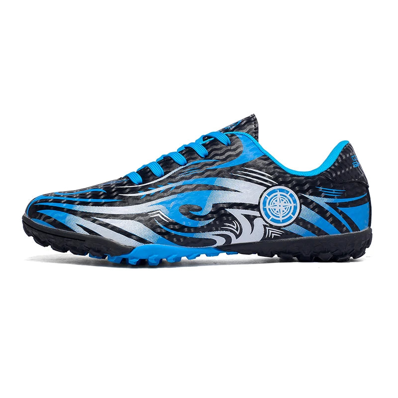 Men Soccer Cleats Comfortable Breathable Boys Football Shoes Lightweight Anti-Slip Training Boots for Grass Turf Outdoor Sports
