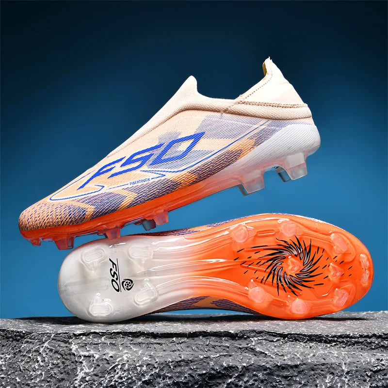 Nouvelles chaussures de football pour hommes, crampons de football sur gazon, chaussures de football pour adultes, crampons de futsal, crampons de sport confortables, antidérapants, ultra-légers, pour entraînement en s