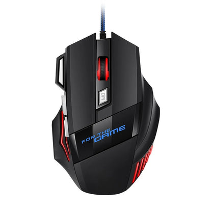 1 бр. нова Hyperspeed USB гейминг мишка с RGB подсветка, ергономична гейминг мишка 7D за Esports, жична мишка за лаптоп и PC геймър