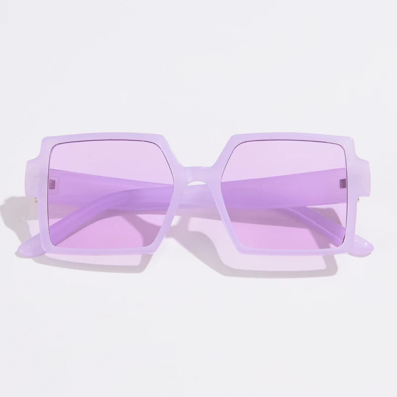 Ciclism 1/2 buc. Ochelari de soare cu ramă mare pătrată, cu prindere pentru femei, stil retro, ochelari de soare cu ramă mare, negri, la modă, cu lentile degradate