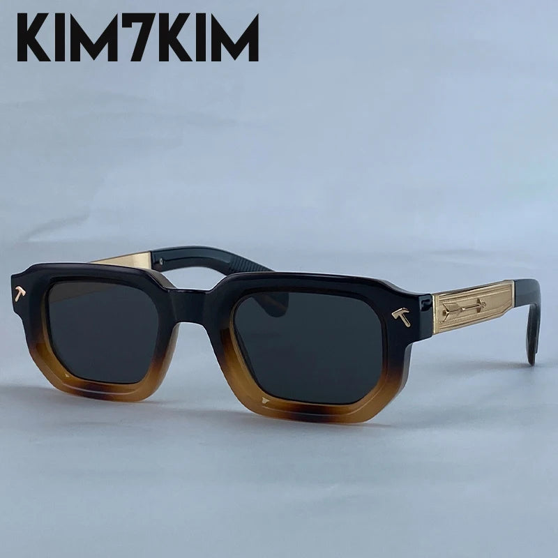 Ochelari de soare polarizați, pătrați, în stil punk, pentru bărbați, de marcă de lux, clasici, dreptunghiulari, cu protecție UV400, pentru șofat, la modă, pentru activități în aer liber