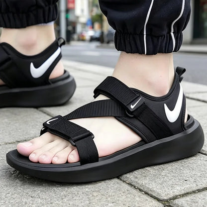 Nike 2026 New Men Sandals Soft Comfort Quick Dry Non-slip Casual Summer Beach Outdoor Sandals DJ6605-001