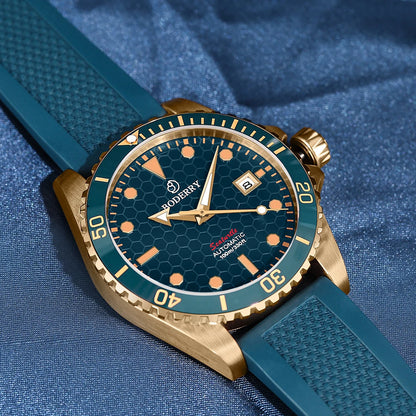Boderry Bronze Watch Seaturtle Titanium Diver Luxury Wristwatch Automatic Mechanical Wristwatch Sport 200M Waterproof Luminous