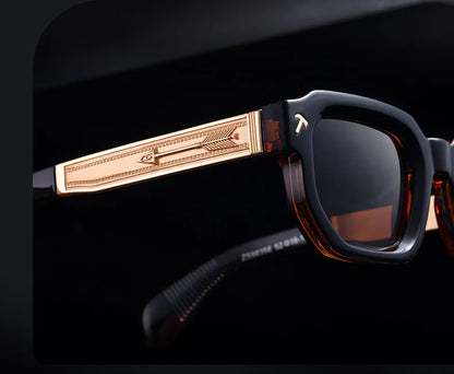 Ochelari de soare polarizați, pătrați, în stil punk, pentru bărbați, de marcă de lux, clasici, dreptunghiulari, cu protecție UV400, pentru șofat, la modă, pentru activități în aer liber