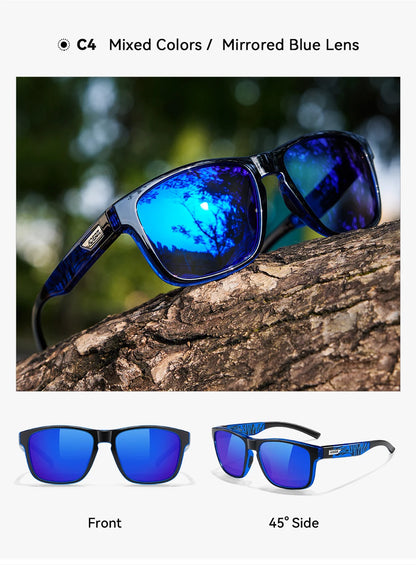 Ochelari de soare polarizați pentru bărbați KDEAM, mărime XXL, ochelari de protecție pentru sporturi în aer liber, lățime totală 155 mm, ochelari de soare extra mari