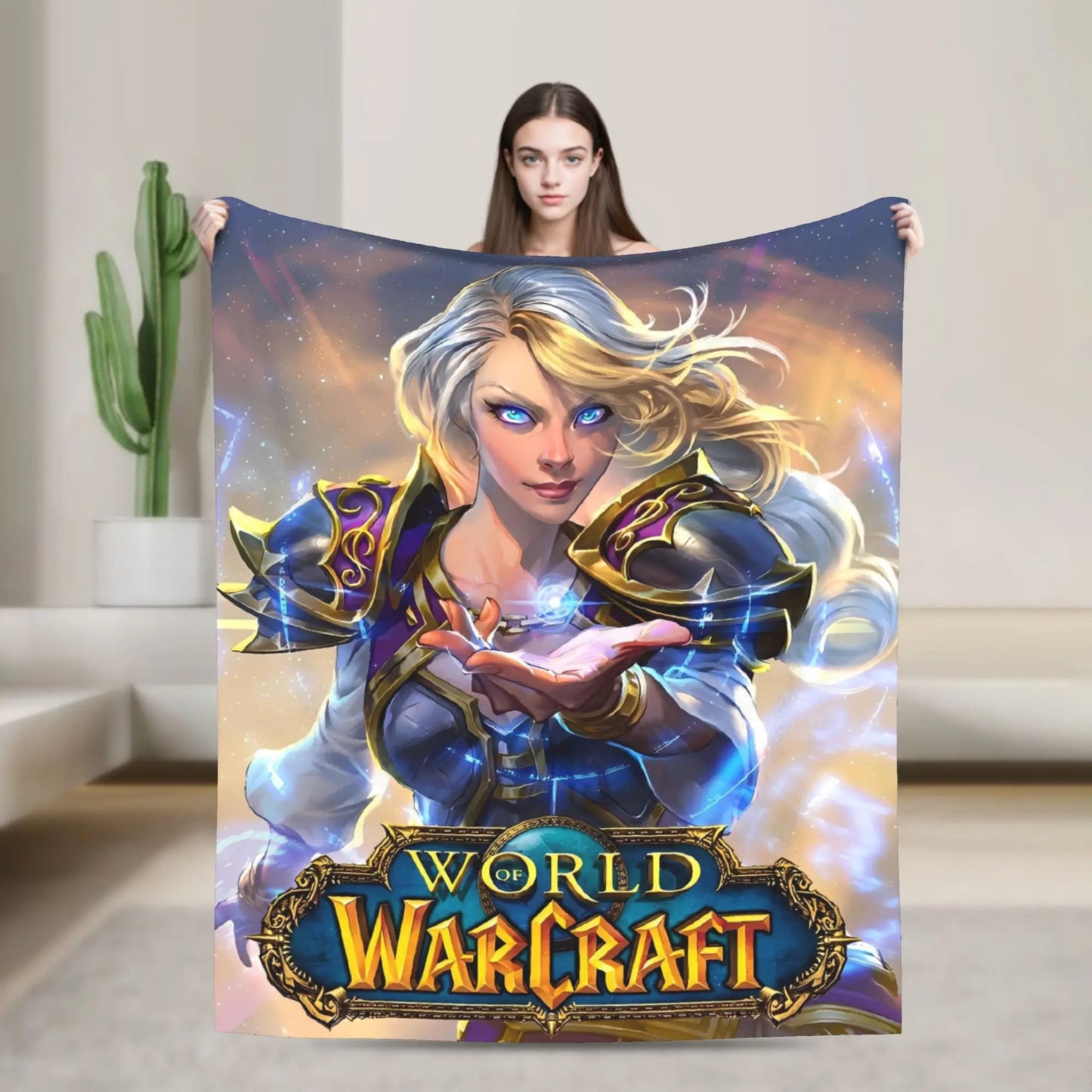 World of Warcraft, WOW Game Blanket Quality Super Warm  Throw Blanket Winter Picnic Outdoor Graphic Bedspread