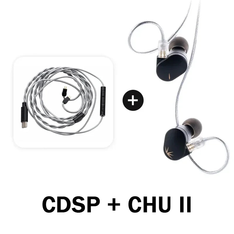 MOONDROP CHU II CHUII DSP Dynamic Driver In-Ear Earphone IEMs HiFi Music Earbuds with 0.78mm Interchangeable Cable Wired Headset