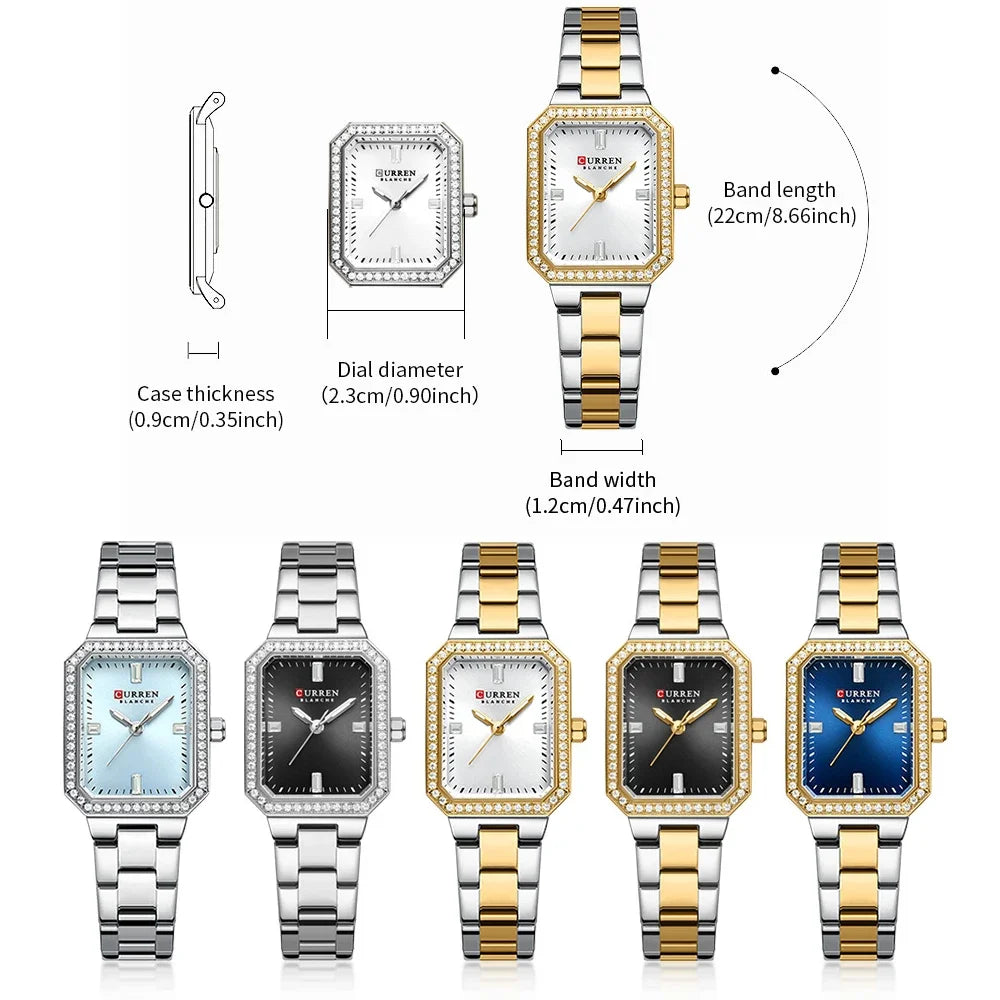 CURREN Elegant Quartz Ladies Wristwatch Top Brand Original Watch For Women Luxury Waterproof Luminous Watches