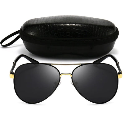 Ochelari de soare clasici Big Pilot pentru bărbați și femei, de lux, din metal, negri, de aviație, ochelari de soare pentru bărbați, la modă, pentru condus și vacanță, UV400, ochelari de protecție