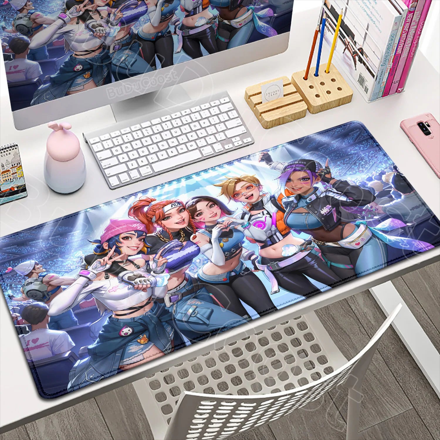Produit gaming premium Fraquane, Large XXL DIY Cool Overwatch Mouse Pad Keyboard Table Gaming Accessories Non-Slip Rubber Edge locking spped Laptop Rug desk Mat, équipement gamer