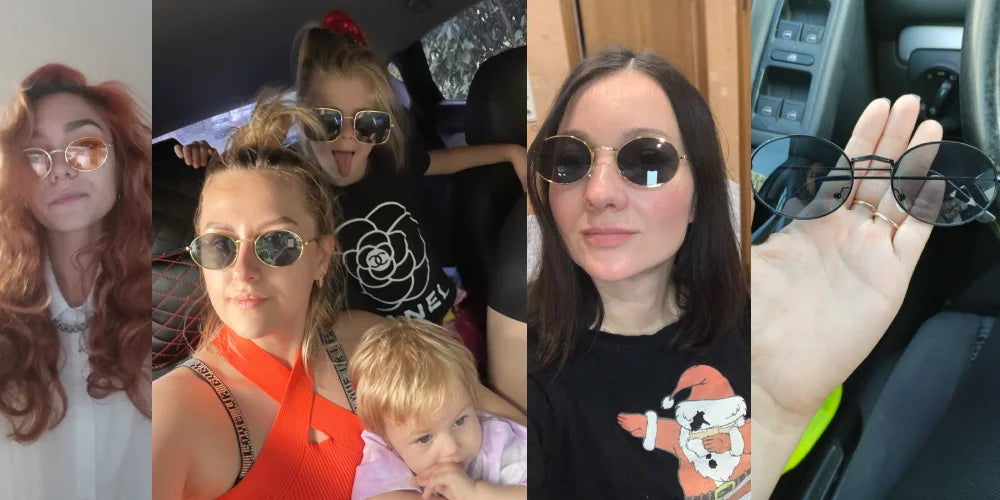 Ochelari de soare ovali pentru femei, ochelari de conducere, ochelari de soare rotunzi, aurii, mici, retro, vintage, sexy, rame de ochelari de soare, accesorii pentru ciclism